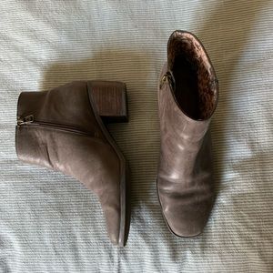 Brown Lucky Brand Ankle Booties